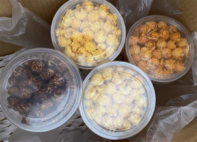 Komercinė rutulinių spragėsių gamybos linija